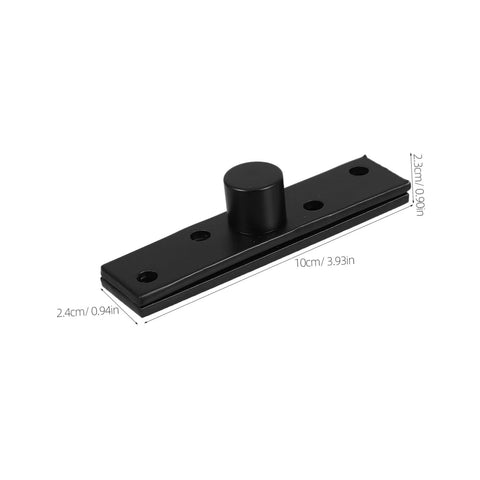 Hidden 360 Degree Stainless Steel Pivot Hinge For Doors And Bookcases Heavy Duty Invisible Concealed Hinge shown in black