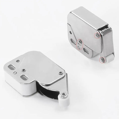 Touch To Open Cabinet Catches Self Locking Drawer Latches Rebound Push To Open No Handle Cupboard Door Hardware For Cabinets