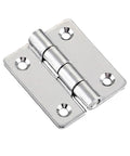 Heavy Duty Stainless Steel Door Hinges With Two Ball Bearings For Quiet, Smooth Opening And Closing In Mechanical Equipment, Electric Panels And Industrial Enclosures, Weather Resistant, Flat Profile With Rounded Corner Design, stainless steel hinge close-up