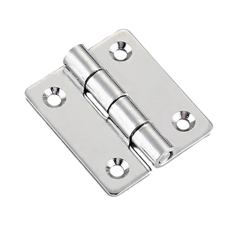 Heavy Duty Stainless Steel Door Hinges With Two Ball Bearings For Quiet, Smooth Opening And Closing In Mechanical Equipment, Electric Panels And Industrial Enclosures, Weather Resistant, Flat Profile With Rounded Corner Design, stainless steel hinge close-up