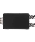 Side view of One To One Mini Balun For HF Shortwave Antennas Outdoor QRP Station And Hobby RC Vehicle Antennas, black casing