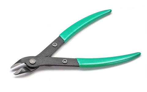 Close-up of cutting pliers from Essential Tool Kit For Model Making And Crafts, New In Sealed Package, Standard Edition, Multi Color Hobby Tools Set.