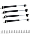 40N 8.8lb Gas Struts Lift Supports For Cabinets Toy Boxes And Tool Boxes 6 Inch Soft Open Lid Stay Black 4 Pack