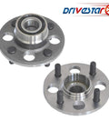 Rear Wheel Hub And Bearing Pair For Honda Civic 92 00 Rear Drum Del Sol 93 97 CRX 88 91 Wagovan 86 87 EL 97 00 4-Lug All Models OEM Style Replacement Hub Assembly Drop-In Ready