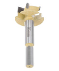 35mm hinge boring bit with 9mm hex shank, 10mm drilling depth, 3-flute cutter (Amazon)