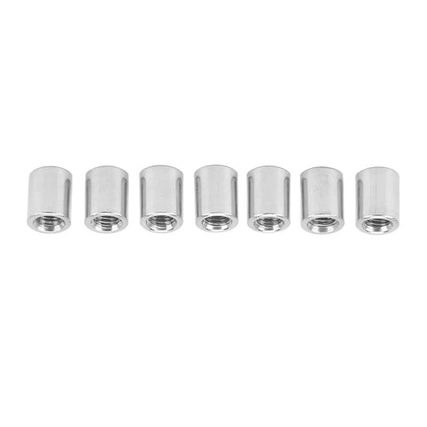 Ultimate 50-Piece M5 Threaded Coupling Nut Set Stainless Steel Round Connector Kit For Home Garage Pipe Repairs Heavy Machinery Fix It Up Fast, 7 M5 nuts