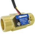 Brass G3/4 Water Flow Sensor Hall Effect Meter 1-30 L/min For Water Heaters And Appliances DC 5-15V Operation 1.75 MPa Max Pressure