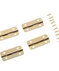Prime Gold Cabinet Hinges 10 Pack 37X17MM Heavy Duty Wood Box Hardware With Screws Vintage hinges and screws for jewelry chests.