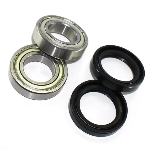 Front Wheel Hub Oil Seal And Bearing Set For 400 EXC MXC 4-Stroke Dirt Bikes 400 And 520 SX Replacement, metal bearings and seals visible