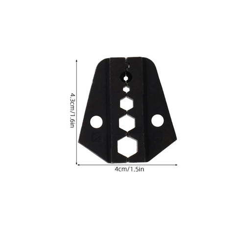 Jewedco Replacement Crimping Dies For Wire Crimper Machine High Carbon Steel Open Barrel Terminal Head Module precision tool detail
