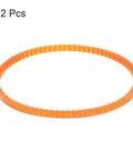 2 pcs of MB350 Triangle V Belt Duo for Old School Household Electric Sewing Machines, 6mm width, PU material, single tooth