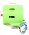 Image showing dimensions of 12-24V Underwater Thruster With 312W Motor And Four Blade Propeller Beefy Propulsion System.
