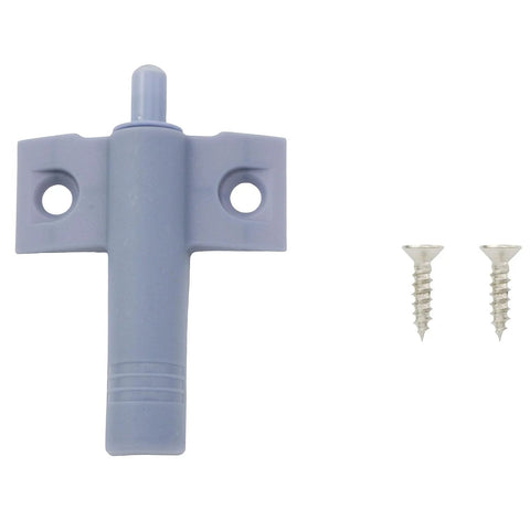 10 Piece Gray Cabinet Damping Buffer With Screws For Soft Close Doors And Drawers, ABS Plastic Door Stopper Mute Collision Preventer