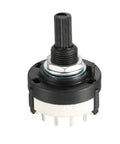Pole 12 Position Band Channel Rotary Switch Selector for Radio TV and Industrial Equipment, 13 Contact Pins, 6mm Shaft