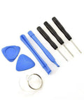 No Sweat Smartphone Fix Kit 8 In 1 Pro Cellphone Repair Tools with blue pry tools and suction cup for phone repairs.