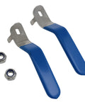 Stainless Steel Water Valve Handle DN20 Ball Valve Handle For Outdoor Faucets With Nuts 2 Pack