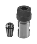 Super Tough Motor Shaft Collet Chuck Spindle Extension Rod for Milling Machine with a precision collet for secure tool grip.