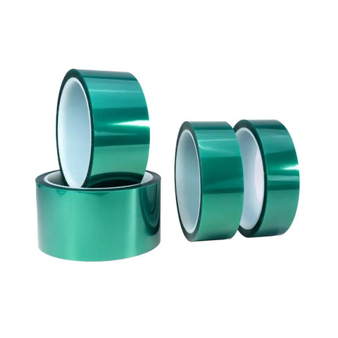 Green PET Tape High Temperature Shield For PCB Soldering And SMT Plating Insulation Protection in different roll sizes