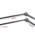 Beefy Front CVD Universal Joint For 1 10 Scale RC Cars Metal Upgrade Part For Baja Rey Kit 2 Pieces Durable Drivetrain Repair And Smooth Power Transfer At Sharp Steering Angles, 89mm steel joints