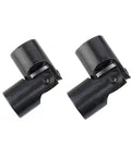 Heavy Duty Universal Joint Coupler Shaft Motor Connector DIY Steering Link 16X32X70MM for CNC projects, black steel build.