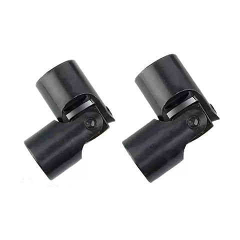 Heavy Duty Universal Joint Coupler Shaft Motor Connector DIY Steering Link 16X32X70MM for CNC projects, black steel build.