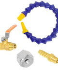 One Quarter Inch Pipe Thread Adjustable Magnetic Base Round Nozzle For Coolant Oil And Water Hose Lines Acetal Copolymer Construction