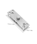 Beefy Heavy Duty 360 Degree Rotation Stainless Steel Concealed Door Pivot Hinge for cabinets and bookcases, side view