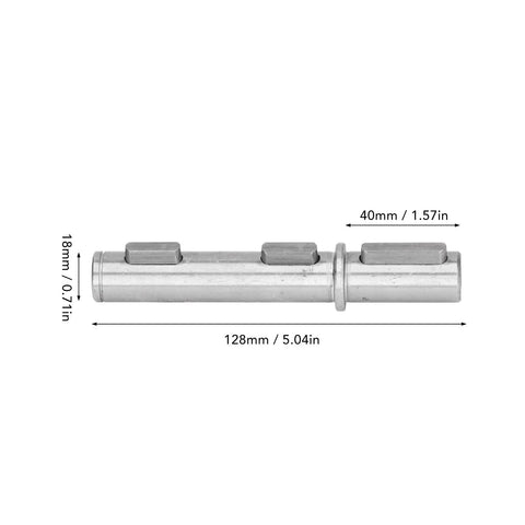 Alloy Steel Output Single Shaft 18mm Diameter 128mm Length Smooth Low Noise For Reducer NMRV040 RV040 Nema34 Stepper Motor With Plug And Play Install And Seven Accessories Included For Easy Setup And Reliable Power Transfer, 18mm x 128mm