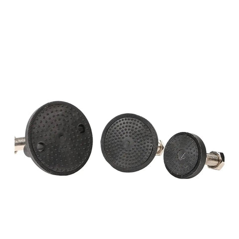 Heavy Duty Adjustable Leveling Feet With Swivel Base For Furniture And Shop Equipment, black rubber base, M8 M10 M12 threads