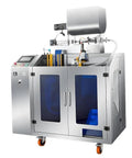 Top Shelf Horizontal Rotary 8 Station Granule Filling And Premade Pouch Sealer Machine For Commercial Food Packaging with clear doors.