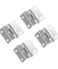 4 Pack Zinc Alloy Cabinet Hinge Set For Cabinets, Jewelry Boxes, And Small Furniture 25x15x12mm With Screws Built To Last