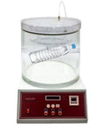 No Nonsense Heavy Duty Vacuum Package Leak Tester And Dead Tight Seal Checker For Glass Jars Metal Cans Plastic Cartons Composite Bags With Straightforward Digital Display 110V in use with a water bottle.