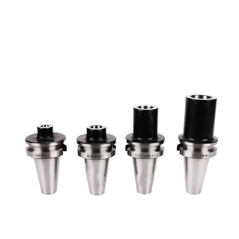 Hella Durable BT50 CNC Pull Back Collet Premium Stainless Steel Holder For Milling And Grinding Machines, showing four sizes.