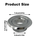 Six Pack Heavy Duty Fire Sprinkler Head Covers With Slick Electroplated Coating, size 7.4cm, 2.7cm, 5.4cm