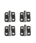 Set Of 4 Detachable Hinges With Left Hand Lifting Sliding Joint Design Classic Durable Metal Hardware