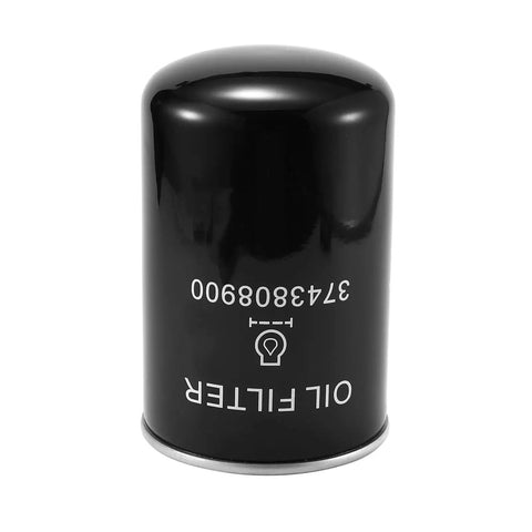Oil Filter Cartridge 37438-08900 3743808900 Compatible With Airman Air Compressor, cylindrical design, black casing