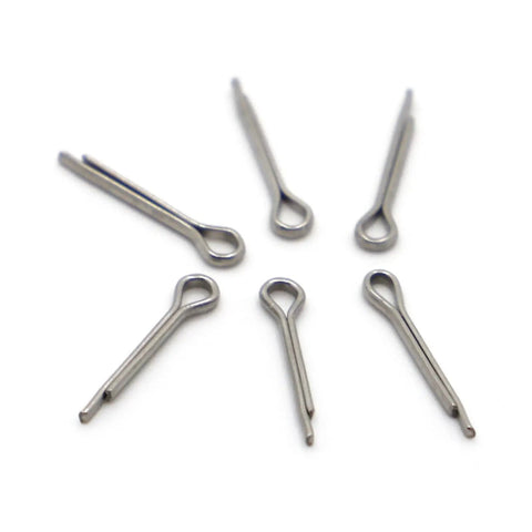 Heavy Duty 304 Stainless Steel U Shaped Spring Cotter Pins For Cars And Marine Gear Fastener Kit M1 to M6 with wave split ends.