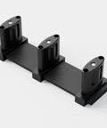 Adjustable Three Roller Sliding Closet Door Floor Guide For Bypass Double Doors Black Floor Mount Barn Door Bottom Guide