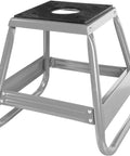 Heavy Duty Dirt Bike Stand With 1000 Lb Capacity Universal Detachable Motorcycle Lift for maintenance with built-in oil drain hole.