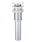 Vessel Sink Drain Pop Up Chrome No Overflow For One And Three Quarter Inch Drain Opening Great For Bathroom Vessel And Large Undermount