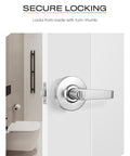 Bathroom Privacy Indicator Handle Lock For Commercial Doors, Large In Use Or Vacant Indicator With Occupancy Status installed
