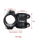 35mm 7 Degree Bike Stem 31.8 Handlebar Riser Extender For Road Mountain BMX Cycling Lightweight 96g MTB Stem With Frosted Sandblasted Finish