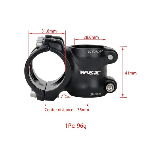 35mm 7 Degree Bike Stem 31.8 Handlebar Riser Extender For Road Mountain BMX Cycling Lightweight 96g MTB Stem With Frosted Sandblasted Finish