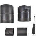 Leaf Spring Pin Bushing Service Kit Built Tough For Heavy Duty Trucks With Damage Free Press Style Installation Safe Removal And Replacement Of Leaf Springs And Suspension Bushings Replaces 15030, black steel tools
