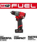 Tough As Nails Brushless Cordless Drill And Driver Kit Compatible With Milwaukee M12 Battery Platform with compact design and powerful performance.