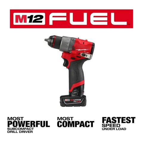 Tough As Nails Brushless Cordless Drill And Driver Kit Compatible With Milwaukee M12 Battery Platform with compact design and powerful performance.