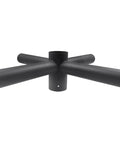 Quad 90 Degree Horizontal Tenon Adapter With Quad Spoke Bracket for 2.5 Inch Round Pole Mounting Slip Fitter Compatible Outdoor LED Fixtures