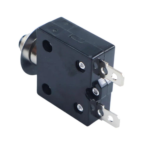 Top Shelf 30Amp 1 Pole Thermal Circuit Breaker With Push Reset Switch For 250V AC And 50V DC Industrial Panels view of circuit breaker terminals