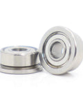 Check out This Snazzy 10 Pack Of Stainless Steel Flanged Deep Groove Ball Bearings Size 3X8X4mm Double Shielded SF693ZZ close-up view