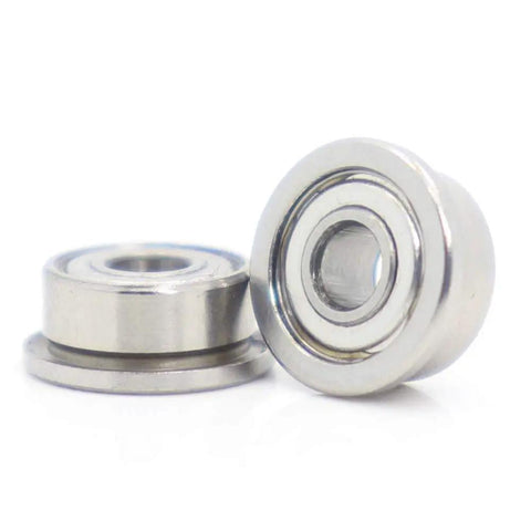 Check out This Snazzy 10 Pack Of Stainless Steel Flanged Deep Groove Ball Bearings Size 3X8X4mm Double Shielded SF693ZZ close-up view
